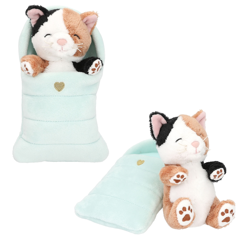 TOPModel Plush Dogs And Cats In Sleeping Bag - Assorted-1