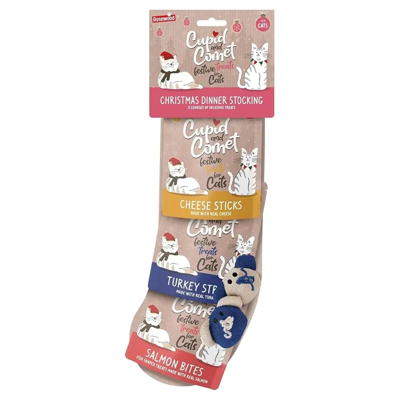 Rosewood Christmas Dinner Cat Stocking