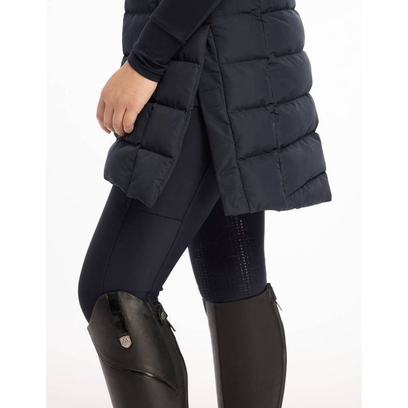LeMieux Harper Longline Puffer Gilet - Navy-2