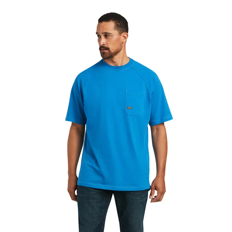 Ariat Men's Rebar Cotton Strong T-Shirt - Deep Water