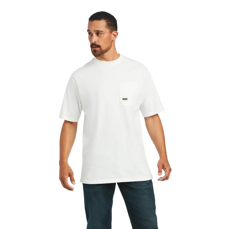 Ariat Men's Rebar Cotton Strong T-Shirt - White