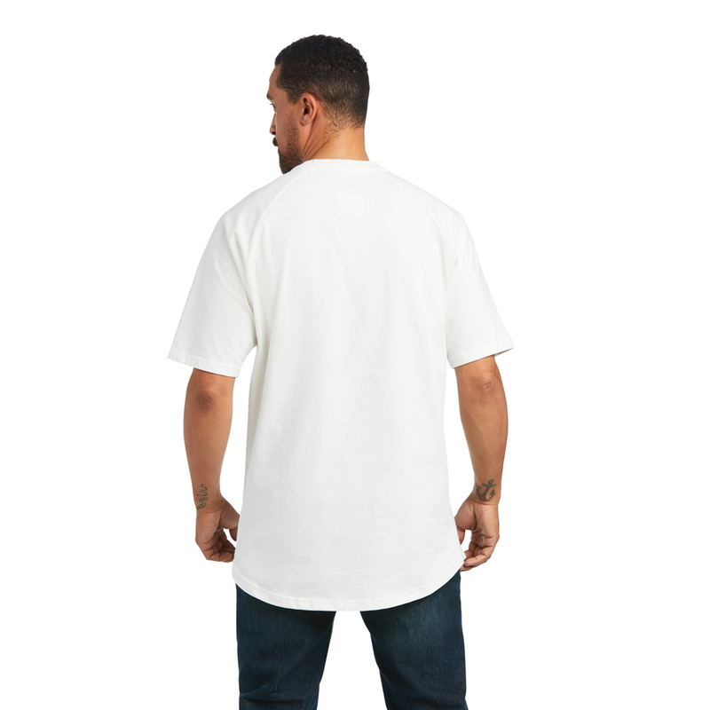 Ariat Men's Rebar Cotton Strong T-Shirt - White-1