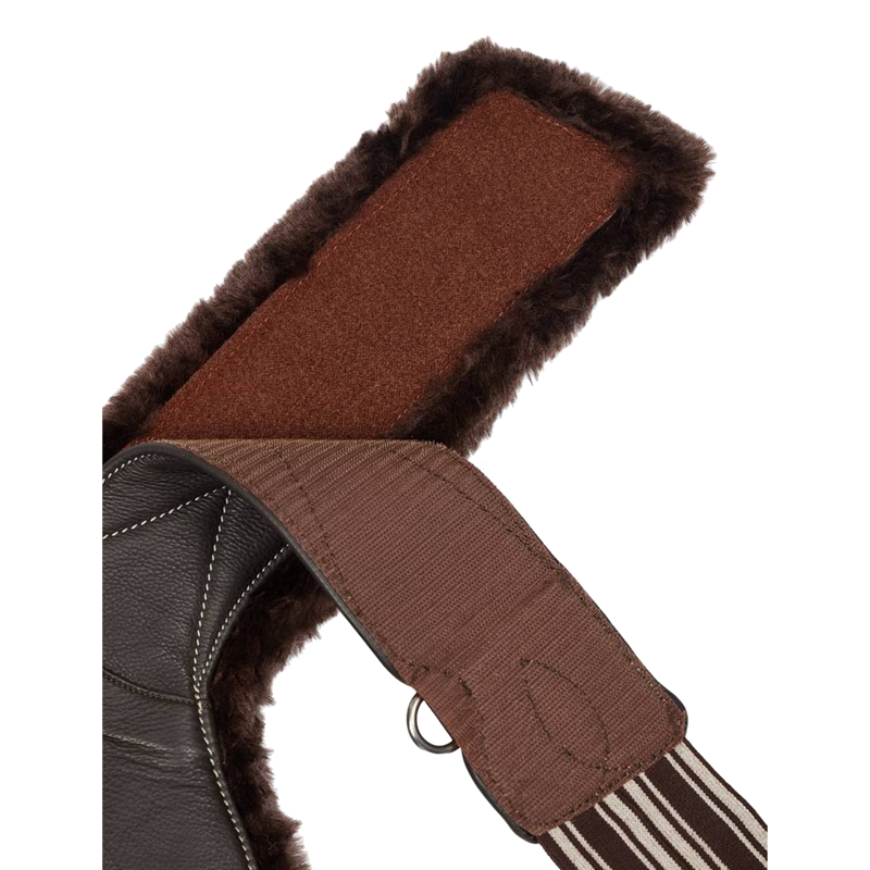LeMieux Arika Simuwool Contoured Long Stud Girth - Brown-2