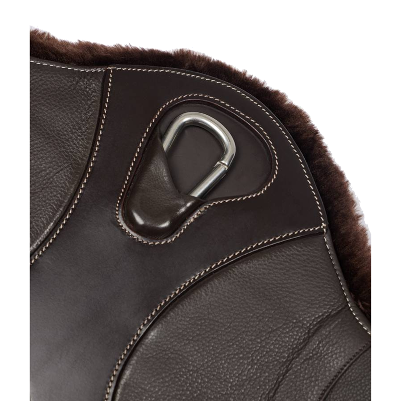 LeMieux Arika Simuwool Contoured Long Stud Girth - Brown-3