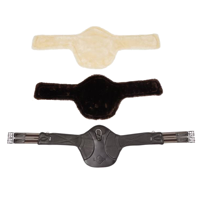 LeMieux Arika Simuwool Contoured Long Stud Girth - Brown-4