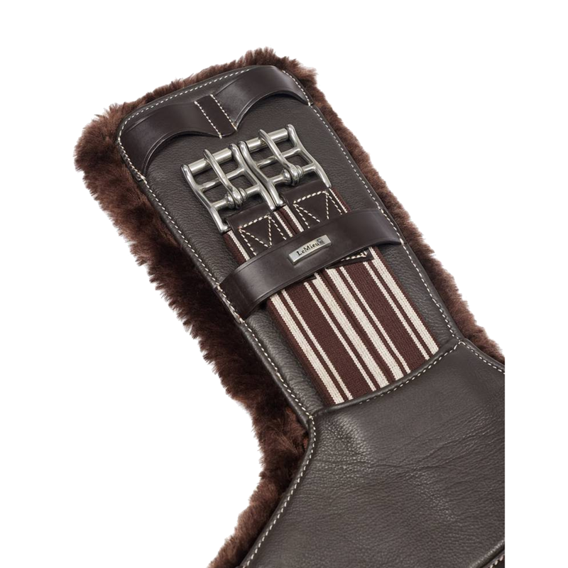 LeMieux Arika Simuwool Contoured Short Stud Girth - Brown-1