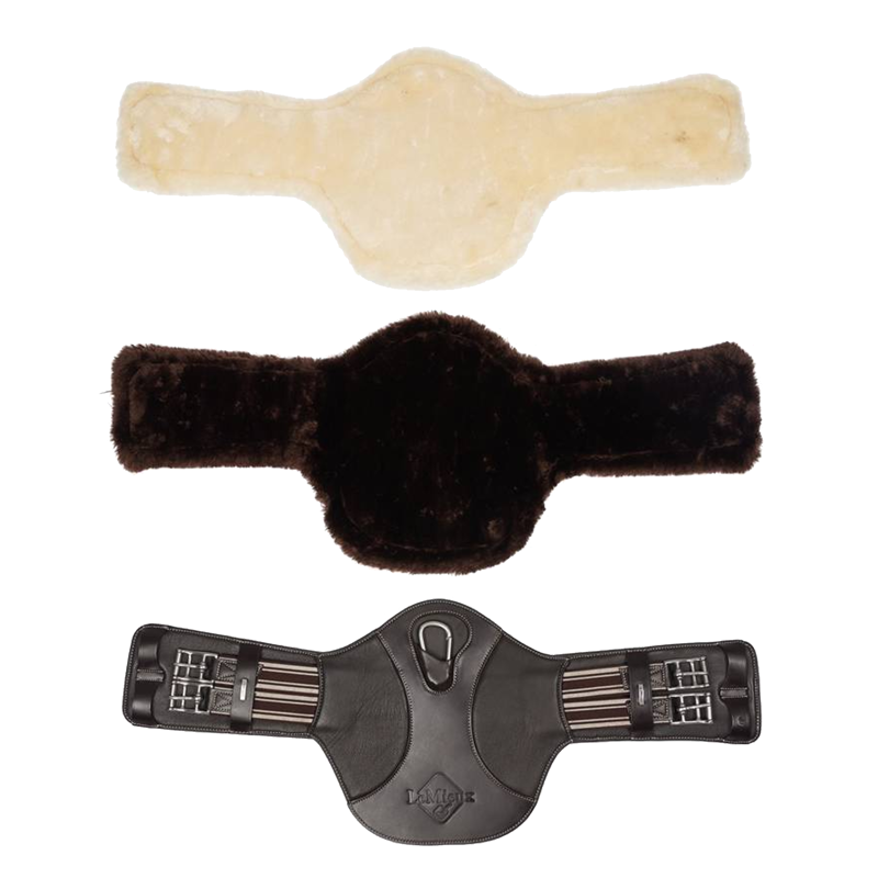 LeMieux Arika Simuwool Contoured Short Stud Girth - Brown-4