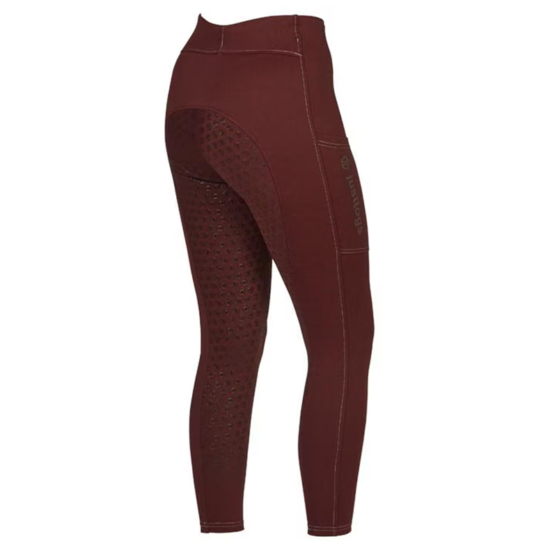 Just Togs Kontrol Rider Tights - Wine-1