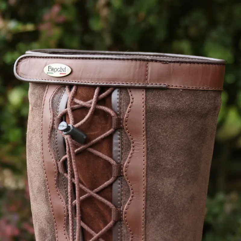 Brogini Winchester Lace Up Country Boots Standard Calf - Brown-4