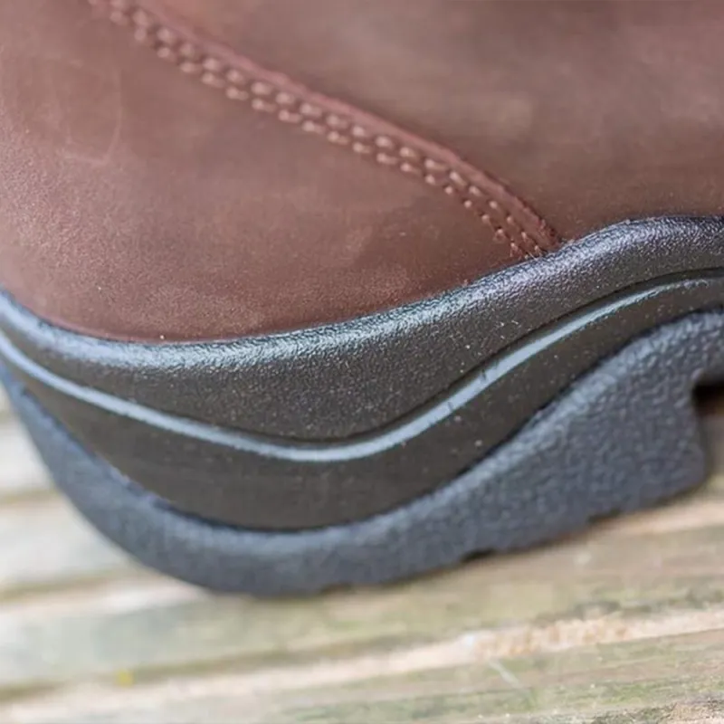 Brogini Winchester Lace Up Country Boots Standard Calf - Brown-7