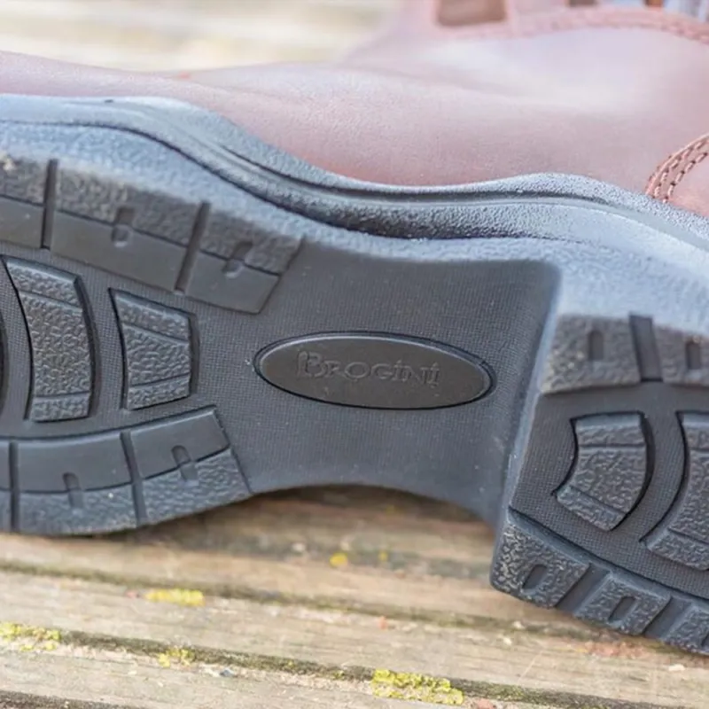 Brogini Winchester Lace Up Country Boots Standard Calf - Brown-8