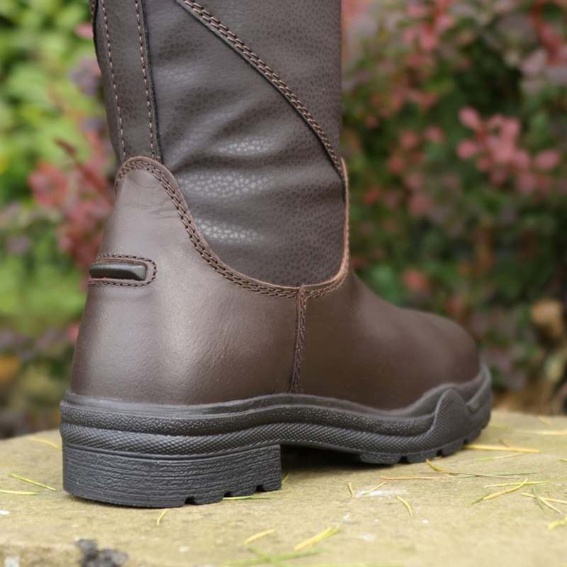 Brogini Longridge Country Boots Wide Calf - Brown-3