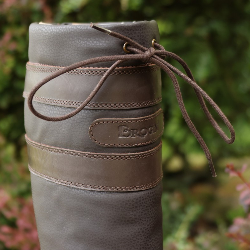 Brogini Longridge Country Boots Wide Calf - Brown-4