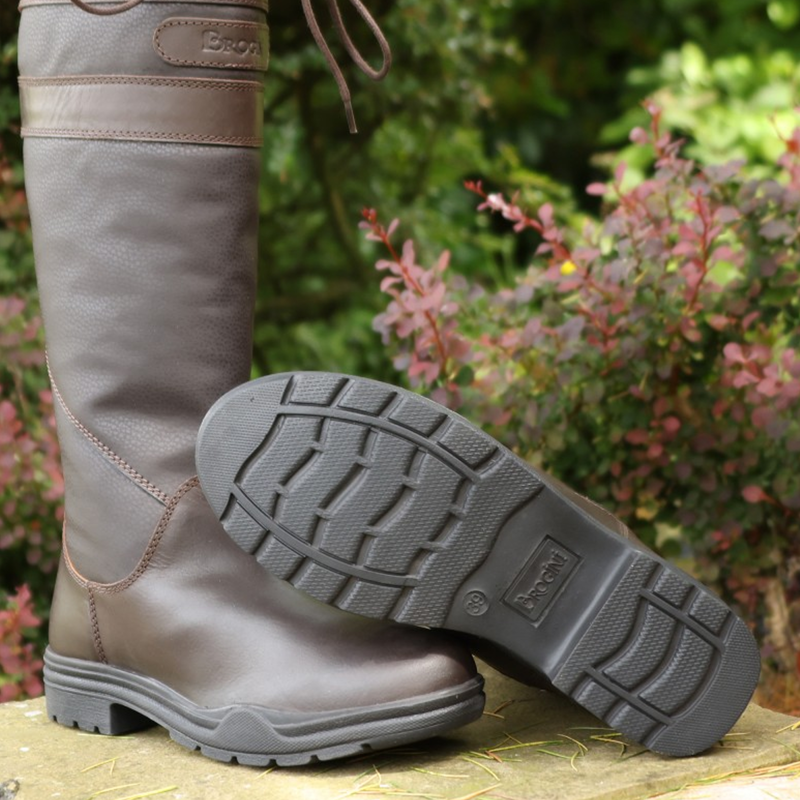 Brogini Longridge Country Boots Wide Calf - Brown-6