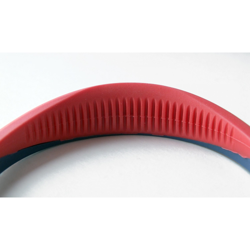 John Whitaker Soft Touch Nylon Spurs - Red/Navy-1