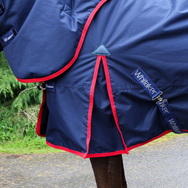 John Whitaker Rastrick V2 Turnout Rug Detachable Neck 250g - Navy-1