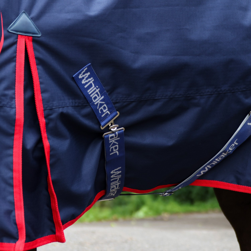 John Whitaker Rastrick V2 Turnout Rug Detachable Neck 250g - Navy-3