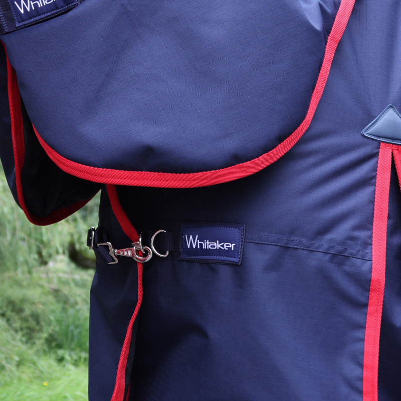 John Whitaker Rastrick V2 Turnout Rug Detachable Neck 250g - Navy-4