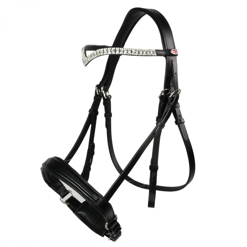John Whitaker Lynton Snaffle Bridle - Black-1