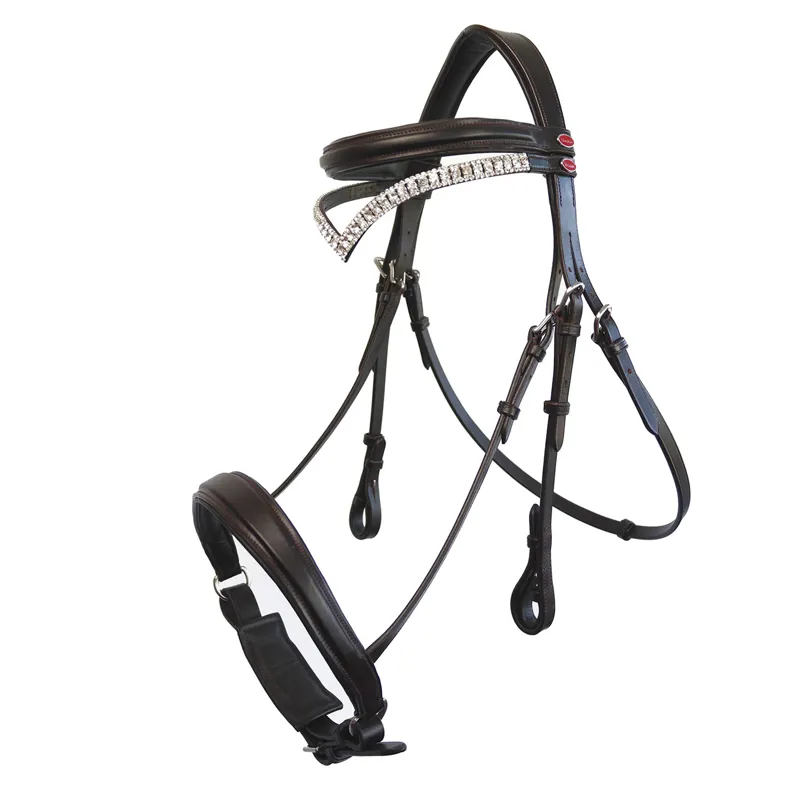 John Whitaker Lynton Snaffle Bridle - Havana