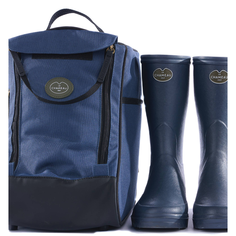 Le Chameau Iris Bottillon Bag - Bleu Foncé-3