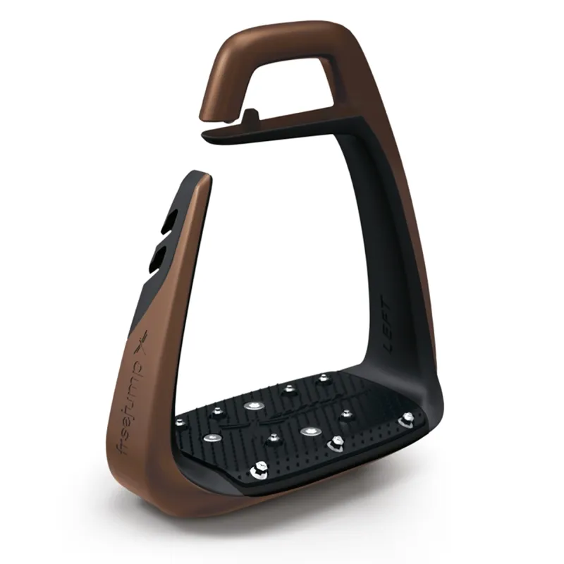 Freejump Soft'Up Classic Stirrups - Choco/Black