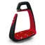 Freejump Soft'Up Classic Stirrups - Black/Red