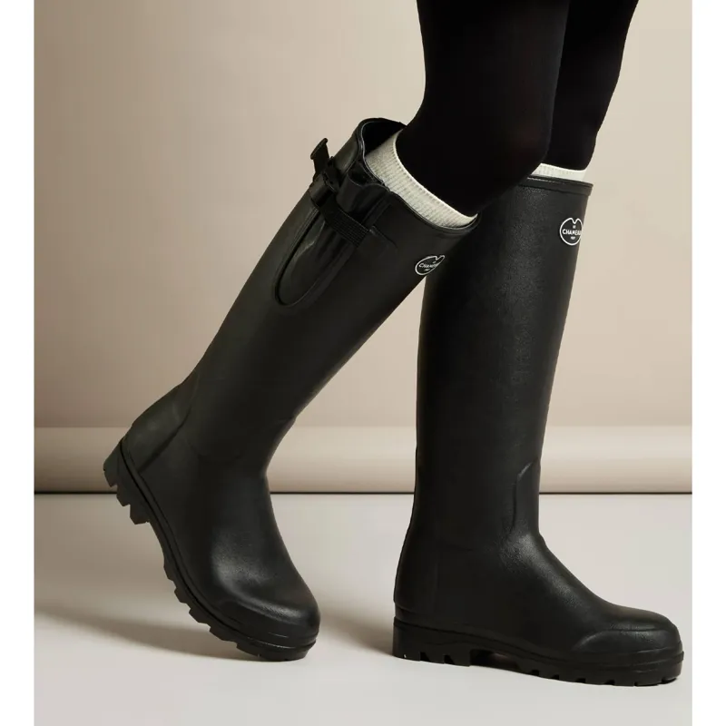 Le Chameau Women's Vierzon Jersey Lined Boot - Noir-6