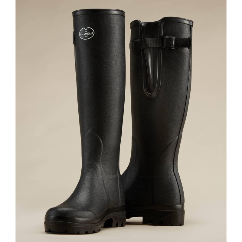 Le Chameau Women's Vierzon Jersey Lined Boot - Noir-2