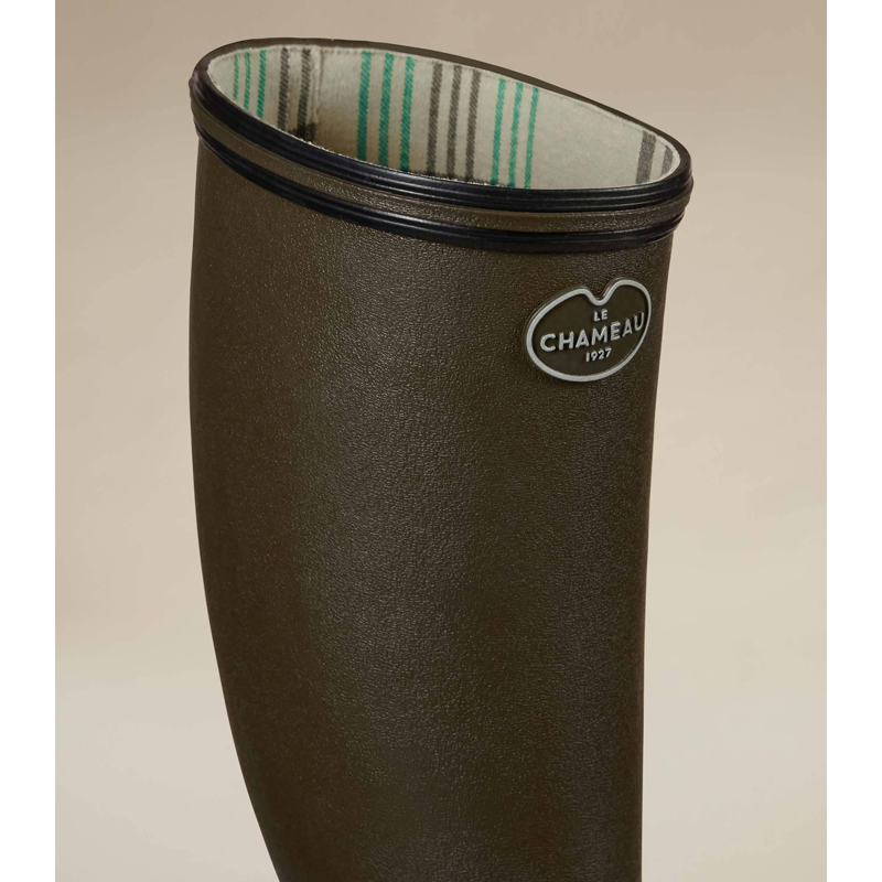 Le Chameau Women's Giverny Jersey Lined Boots - Vert Chameau-3