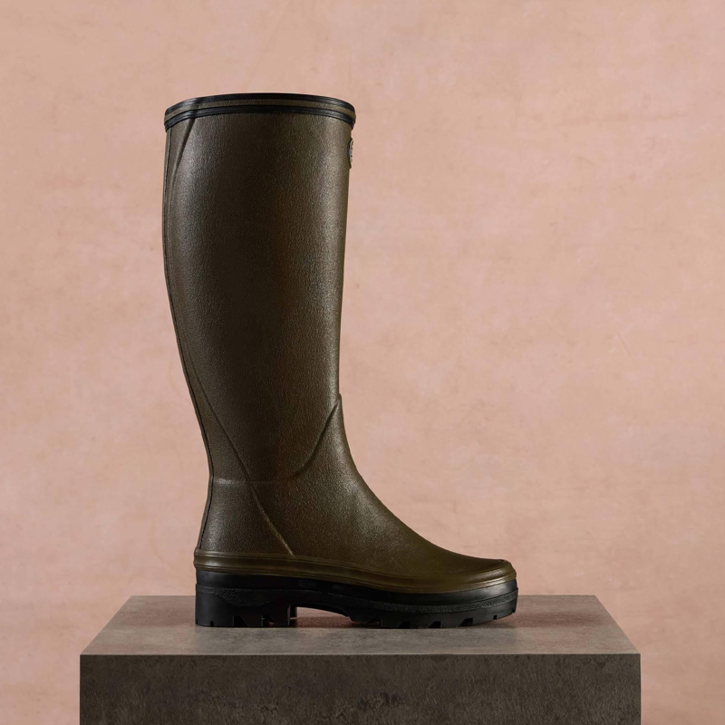 Le Chameau Women's Giverny Jersey Lined Boots - Vert Chameau-7