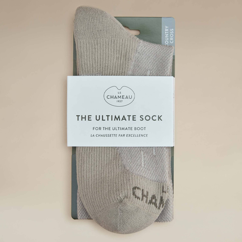 Le Chameau Country Cross Socks - Oatmeal-1