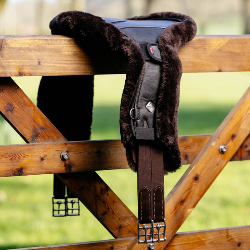 LeMieux Merino+ Anatomic Long Stud Girth Cover - Brown-3