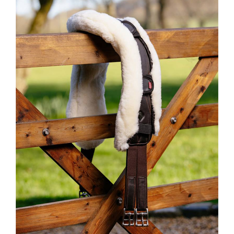 LeMieux Merino+ Anatomic Jumping Girth Cover - Natural-3