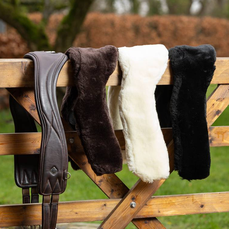 LeMieux Merino+ Anatomic Jumping Girth Cover - Brown-4