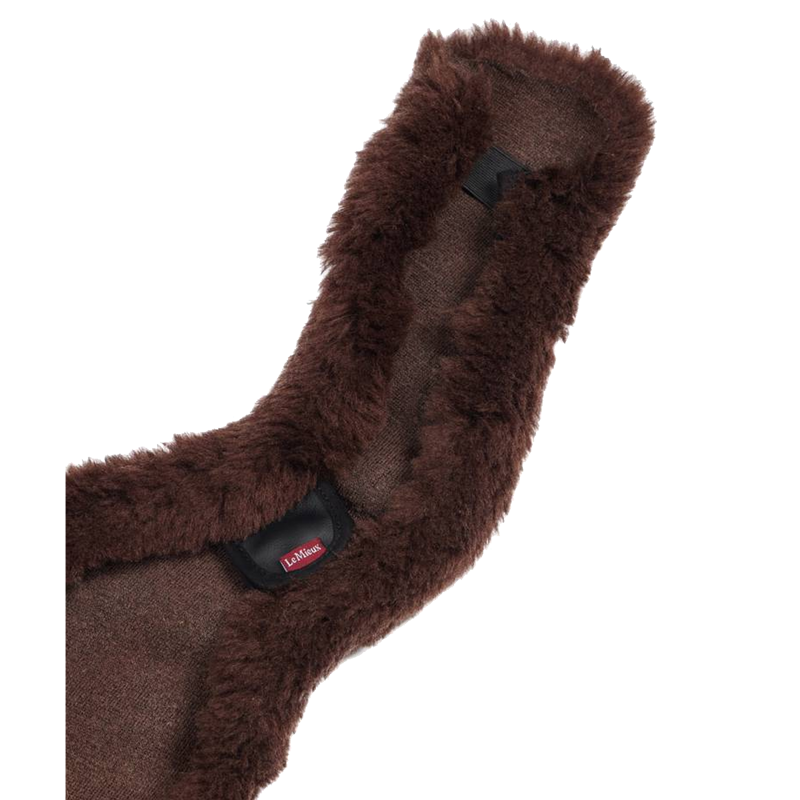 LeMieux Merino+ Anatomic Jumping Girth Cover - Brown-2