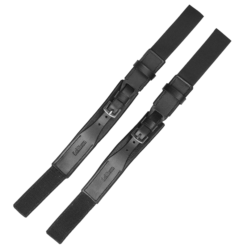 LeMieux Children's Leather Jodhpur Straps - Black-1