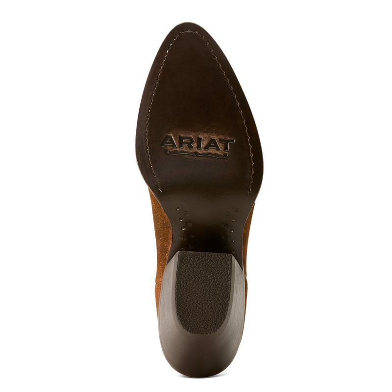 Ariat Women's Shiloh Bootie - Dark Ginger Suede-5