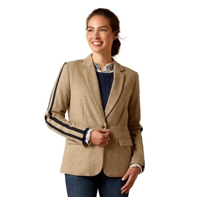 Ariat Women's Dornie Blazer - Camel Herringbone