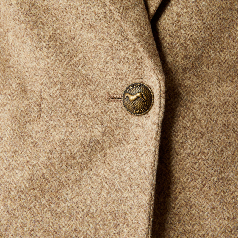 Ariat Women's Dornie Blazer - Camel Herringbone-4