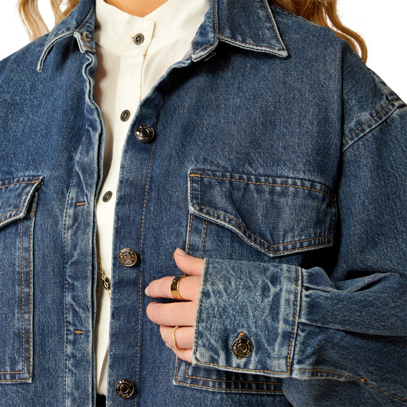 Ariat Women's Denim Shirt Jacket - Hesperia-2