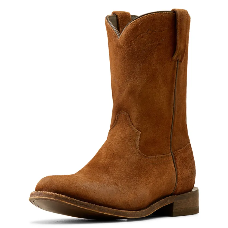 Ariat Men's Downtown Western Boots - Oiled Tan Suede