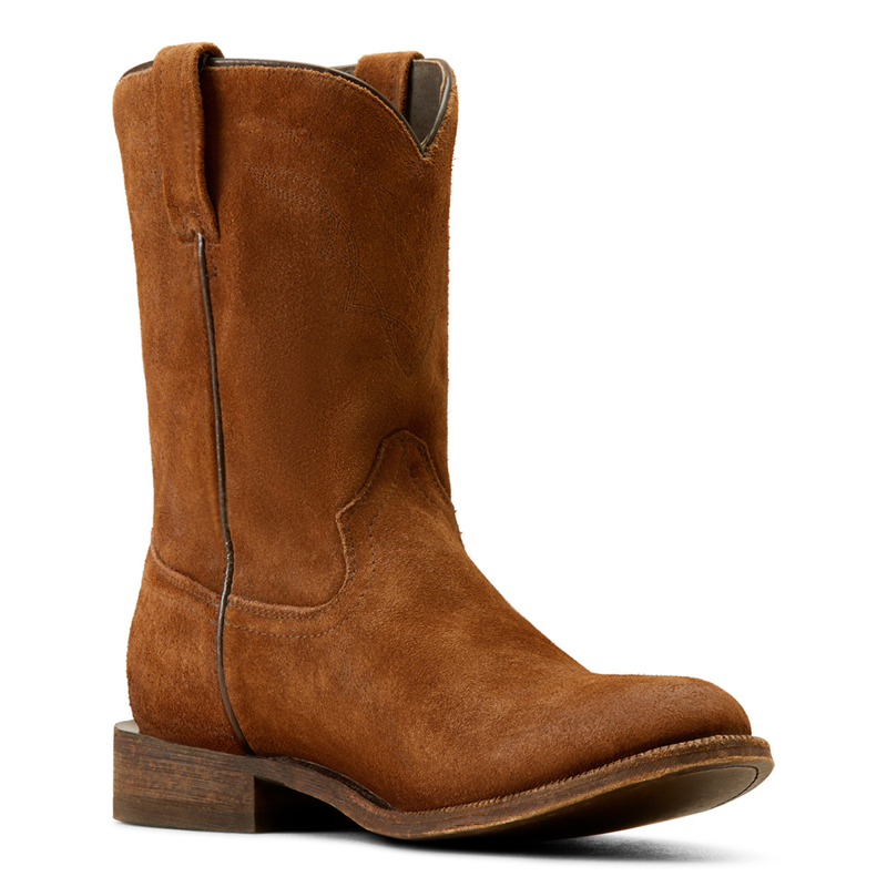 Ariat Men's Downtown Western Boots - Oiled Tan Suede-3