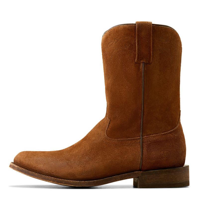 Ariat Men's Downtown Western Boots - Oiled Tan Suede-1