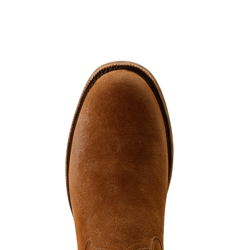 Ariat Men's Downtown Western Boots - Oiled Tan Suede-6
