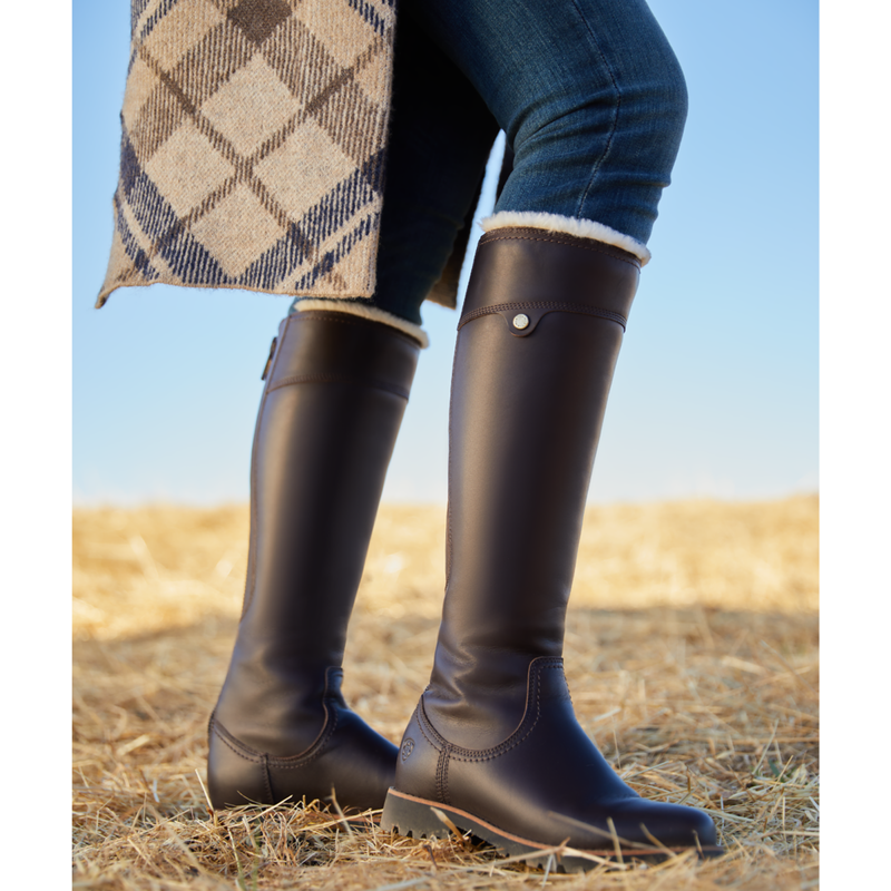 Ariat Women's Arlington Sherpa Waterproof Boots Reg Calf - Espresso-7