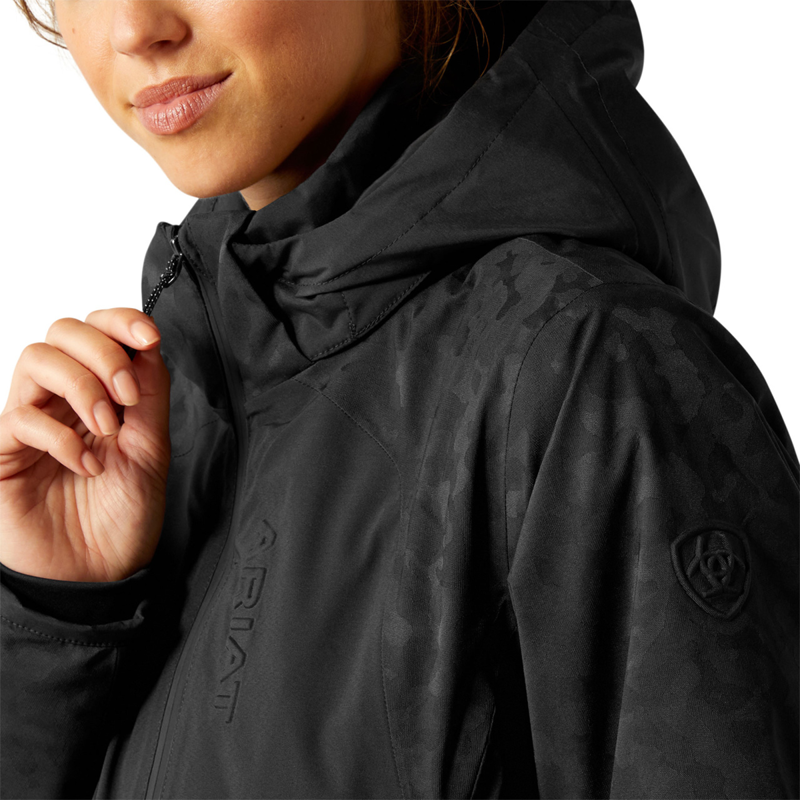 Ariat Women's Valor 2.0 Waterproof Jacket - Black/Camo-2