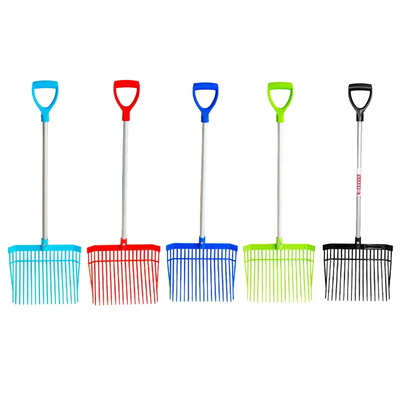 Red Gorilla PC Bedding Fork Short D-Handle Pink