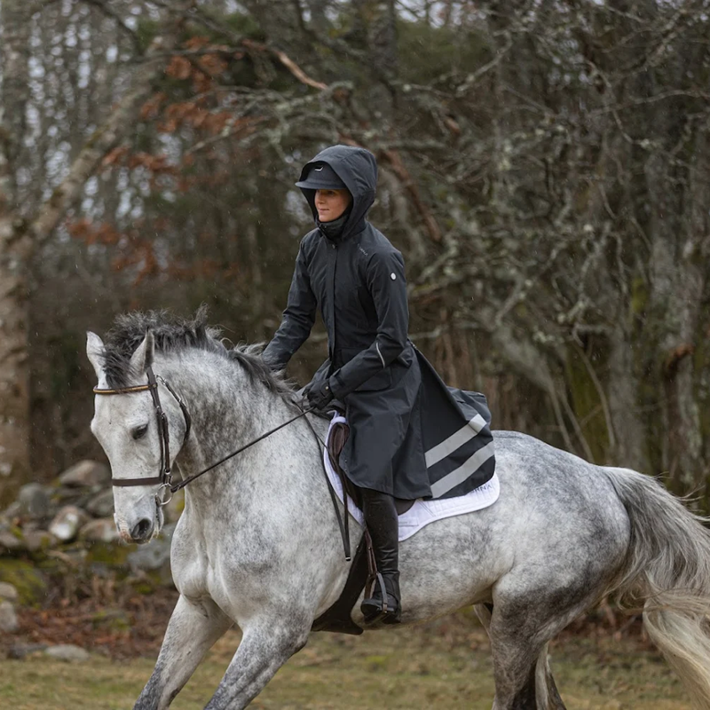 Stierna Nova Rain Coat - Ebony-3