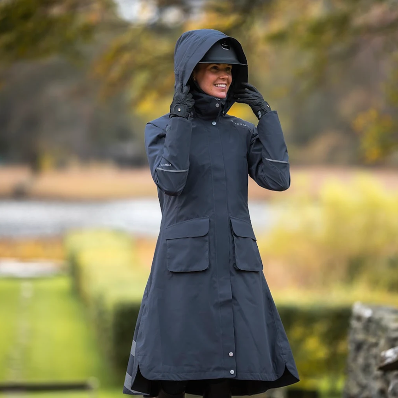 Stierna Nova Rain Coat - Ebony-4